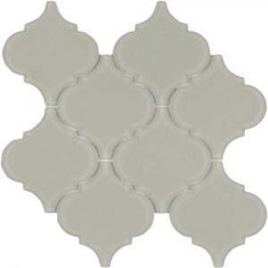 Arabesque Beige Frosted Mosaic Tile