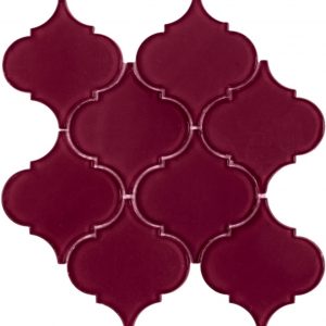 Arabesque Purple Red Mosaic Tile
